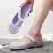 Crocs đế dày chống trơn trượt chống mùi hôi Áo khoác ngoài dành cho sinh viên mùa hè Dép đi biển tăng chiều cao Dép đế mềm Jelly Baotou 