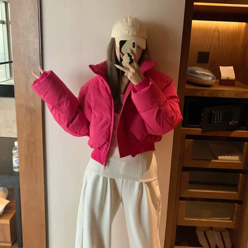 Зимний пуховик, модная короткая демисезонная удерживающая тепло куртка, большой размер, увеличенная толщина, подходит для подростков