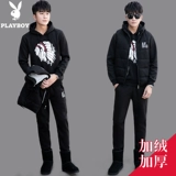 Playboy, демисезонная утепленная толстовка, куртка, трендовый комплект, для влюбленных, коллекция 2022, 3 предмета