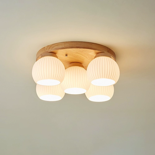 Современный и минималистичный японский глянцевый скандинавский ретро потолочный светильник для гостиной