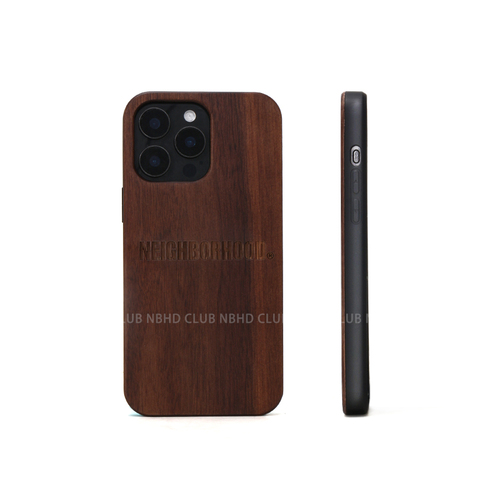 Wood Luxury Anti-Fall NEIGHBORHOOD NBHD / Tree Logo Plus/Pro/Max – 16, 15, 14, 13, 12 iPhone Case