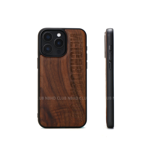 Wood Luxury Anti-Fall NEIGHBORHOOD NBHD / Tree Logo Plus/Pro/Max – 16, 15, 14, 13, 12 iPhone Case