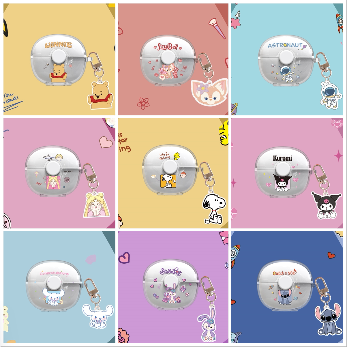 Подходящий чехол для наушников Tokidoki unicorns Toknex TWS беспроводной Bluetooth защитный прозрачный мультфильм милый мягкий чехол единорог TD09 пара мужчин и женщин розовый характер