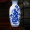 Сине - цветочный фарфоровый пейзаж Длинная дынная бутылка + деревянное основание