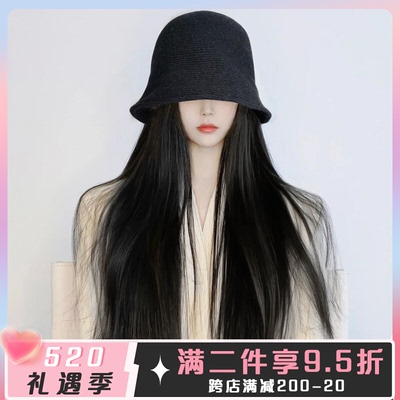 taobao agent Hat, demi-season removable wig