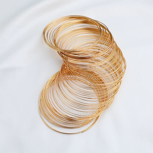 Стальная проволка, шелковые нитки, браслет, аксессуар, 14 карат, «сделай сам»