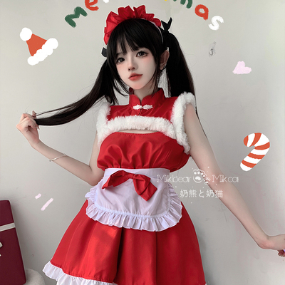 taobao agent Christmas clothing, uniform, summer dress, Chinese style, cosplay