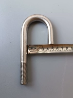 Крюк из нержавеющей стали M16 Открыть 40 -мм U -образный крючок