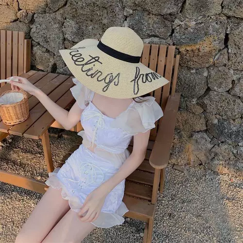 Net red 22482856 Одежда по плаванию ветра Fairy White Girl 2021 Новая бессмертная ярмарка сеть Fairy Fan Fan