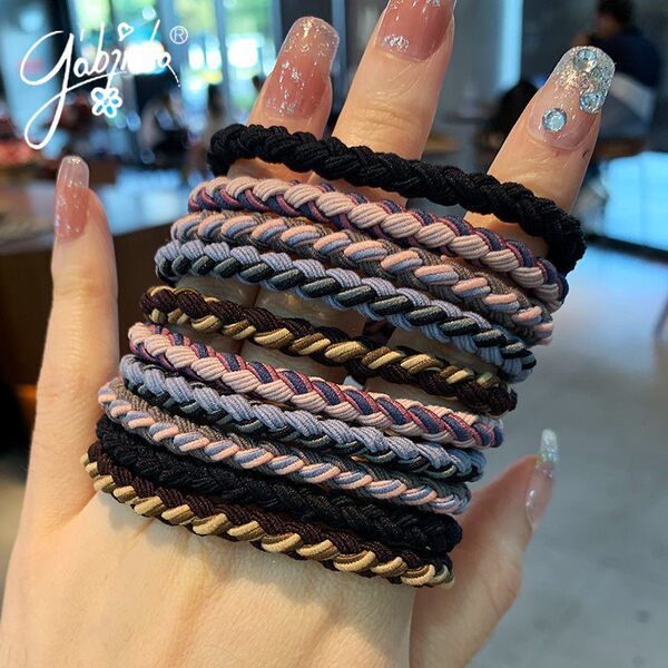 Небольшая высококачественная плетеная изысканная резинка для волос подходит для мужчин и женщин, в корейском стиле