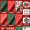 Серия B Рождественская смесь 6 + красная / зеленая золотая лента + подвеска Раффи + двойной клей