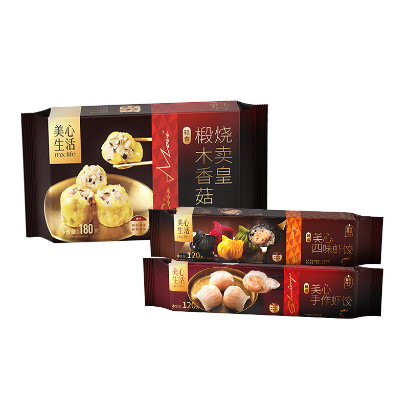 临期特价 MX Life 美心生活 香菇烧卖皇180g+手作虾饺120g+四味蛟饺120g 双重优惠折后¥55包邮 淘金币可抵扣¥3