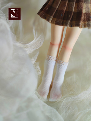 taobao agent BJD doll socks 6 points small 6 baby clothing accessories, lace, stuck meat red wood CD second generation as dragon soul wild socks now