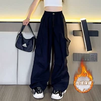 Черные утепленные штаны