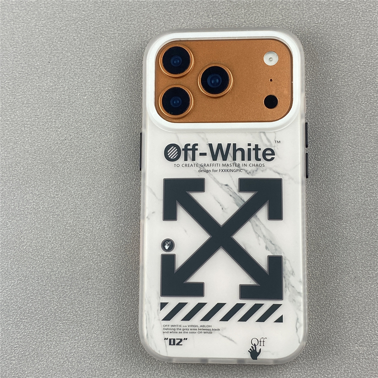 "OFF-WHITE" – Marble, 3D, Designer For Pro/Plus/Max/Air – 17, 16, 15, 14, 13 iPhone Case
