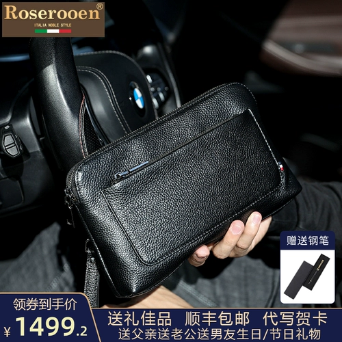 Элитная маленькая сумка клатч для отдыха, из натуральной кожи, новая коллекция