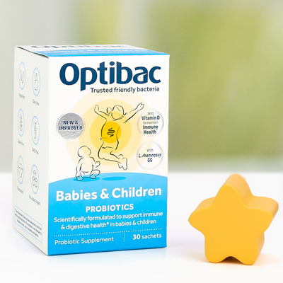 Optibac欧贝客儿童益生菌益生元30袋粉剂护理肠胃提高自护力