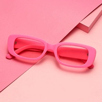 Stylish y2k Sunglasses Women Man Macaron Pink Small Rectangl