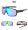 黑框蓝紫片防紫外线单眼镜