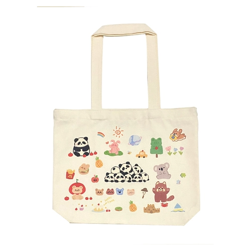 Оригинальный шоппер, милый тканевый мешок, подходит для студента, ручная роспись