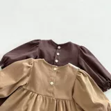 Spring Baby Girls Dress Casual Bow Clothes Summer Korean Cot