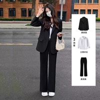 Пиджак классического кроя, комплект, классический костюм для школьников, рабочая черная куртка, подходит для студента, 3 предмета