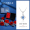 999 foot silver necklace - blue diamond diamond star chain+eternal rose gift box