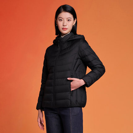 【爆款送妈妈】坦博尔轻薄羽绒服女款秋冬中老年短款时尚休闲外套