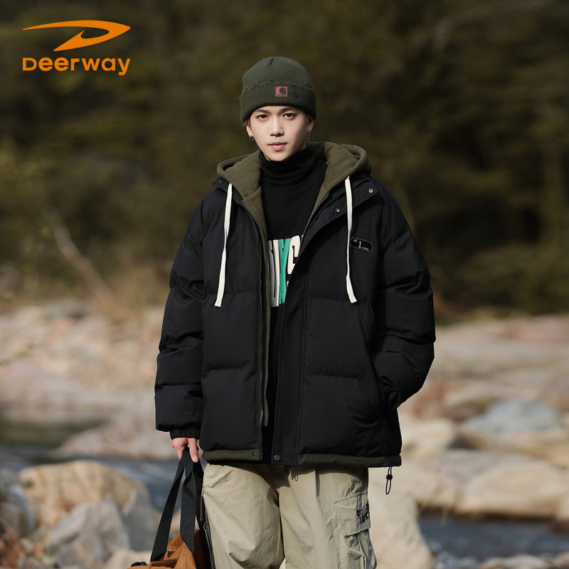 Deerway 德尔惠 男式保暖棉服 天猫优惠券折后￥79.9包邮(￥379.9-300) 多款多色可选