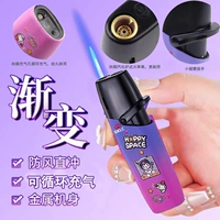 Качественная классическая брендовая металлическая взрывобезопасная ветрозащитная зажигалка, градиент