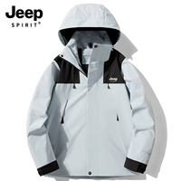 Мужской белый серый [одиночное пальто]