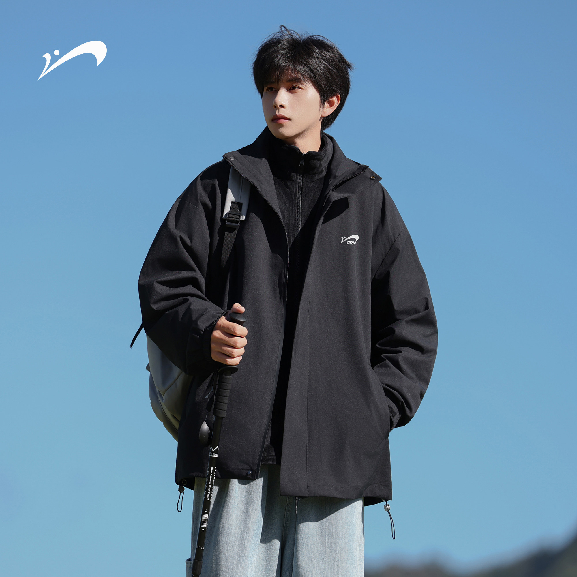 【贵人鸟】双面绒内胆三合一冲锋夹克