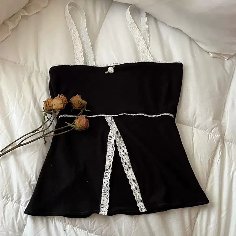 Топ Maemukilabe Fairy Coquette Milkmaid Y2K, белый кружевной, размеры S–L