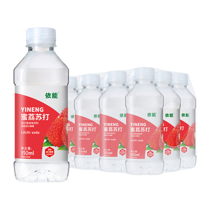 【依能】弱碱蜜桃苏打水350ml*12瓶