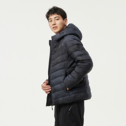 坦博尔秋季2025新款连帽短款便携轻薄羽绒服男士潮流保暖秋冬外套