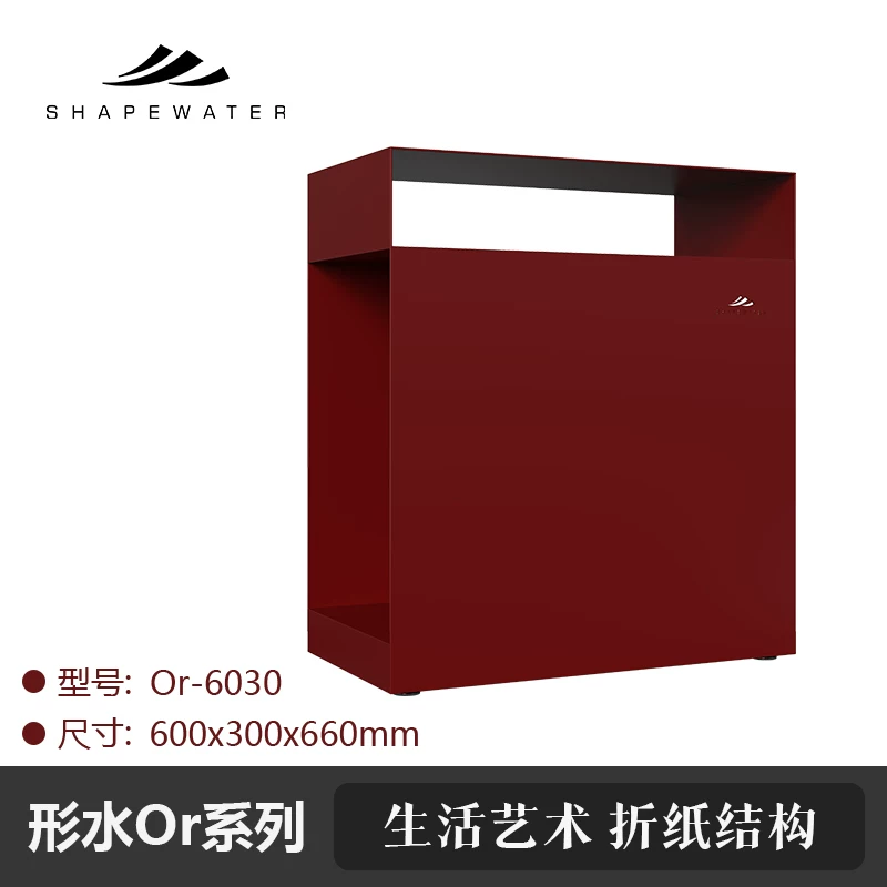 形水水草柜Or系列折纸方柜造景柜客厅边几 金属水草柜Shape water detail 25