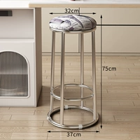 [Французская башня + серебряная ножки]. Губка с губкой/тремя кольцами с тремя кольцами.