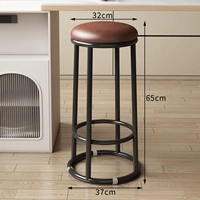 【Масляная восковая кожа коричневая + черные окрашенные ноги】 65 см. Губка/усиление трех кольца