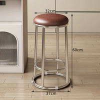 【Маслоевая кожа кожаная коричневая + серебряная ножки】 60 см. Губка/усиление трех кольца