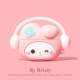 Cute Monster Illustration with Keychain AirPods 4, AirPods 3 & AirPods Pro 3 and 2