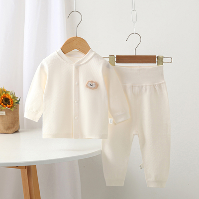 宝趣龙婴儿衣服男女宝分体套装纯棉无骨工艺宝宝哈衣高腰护肚