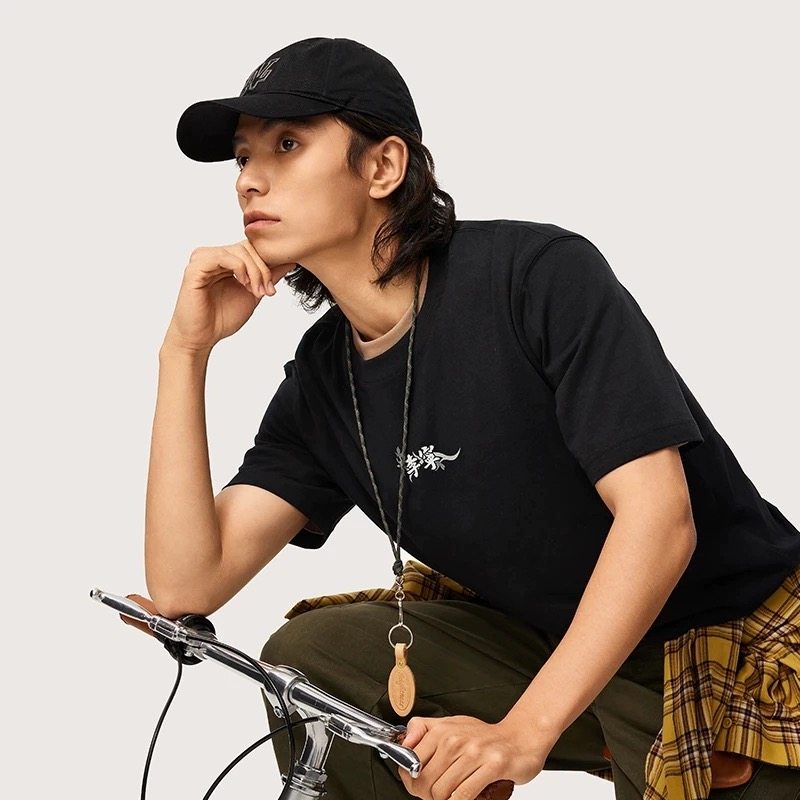 李宁 纯棉情侣款宽松休闲短袖T恤 天猫优惠券折后￥49包邮（￥399-350） 男、女多款可选