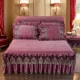 Đầm nhung pha lê kiểu Âu Châu trải giường một mảnh dày ấm áp nhung nhung trải giường trải giường 1,5m1,8 / 2 mét - Váy Petti