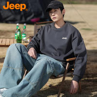 【JEEP】男士秋冬套头圆领卫衣