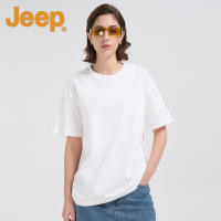 【Jeep】新疆长绒棉240克重磅纯棉短袖