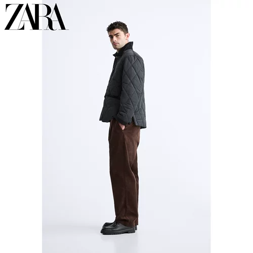 ZARA Новый продукт мужская строчка хлопчатобумажная одежда густая работа на открытой куртке 3286301 800