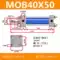 Xi lanh thủy lực nhẹ MOB32/40/50/63/80/100/125HOB xi lanh hạng nặng có thể điều chỉnh phớt dầu nâng ròng rọc chuyển thức ăn Dụng cụ thủy lực / nâng