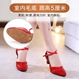 Обувь на высоком каблуке, танцующие туфли, из натуральной кожи, мягкая подошва