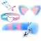 Mèo đêm: Chú mèo nhỏ dễ thương! Tai mèo Headband Fox Tail Đồ chơi Bunny Girl Cosplay Set Đồ chơi đuôi cáo