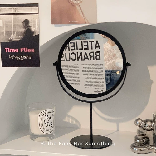 Ретро зеркало для школьников, настольный двусторонний туалетный столик